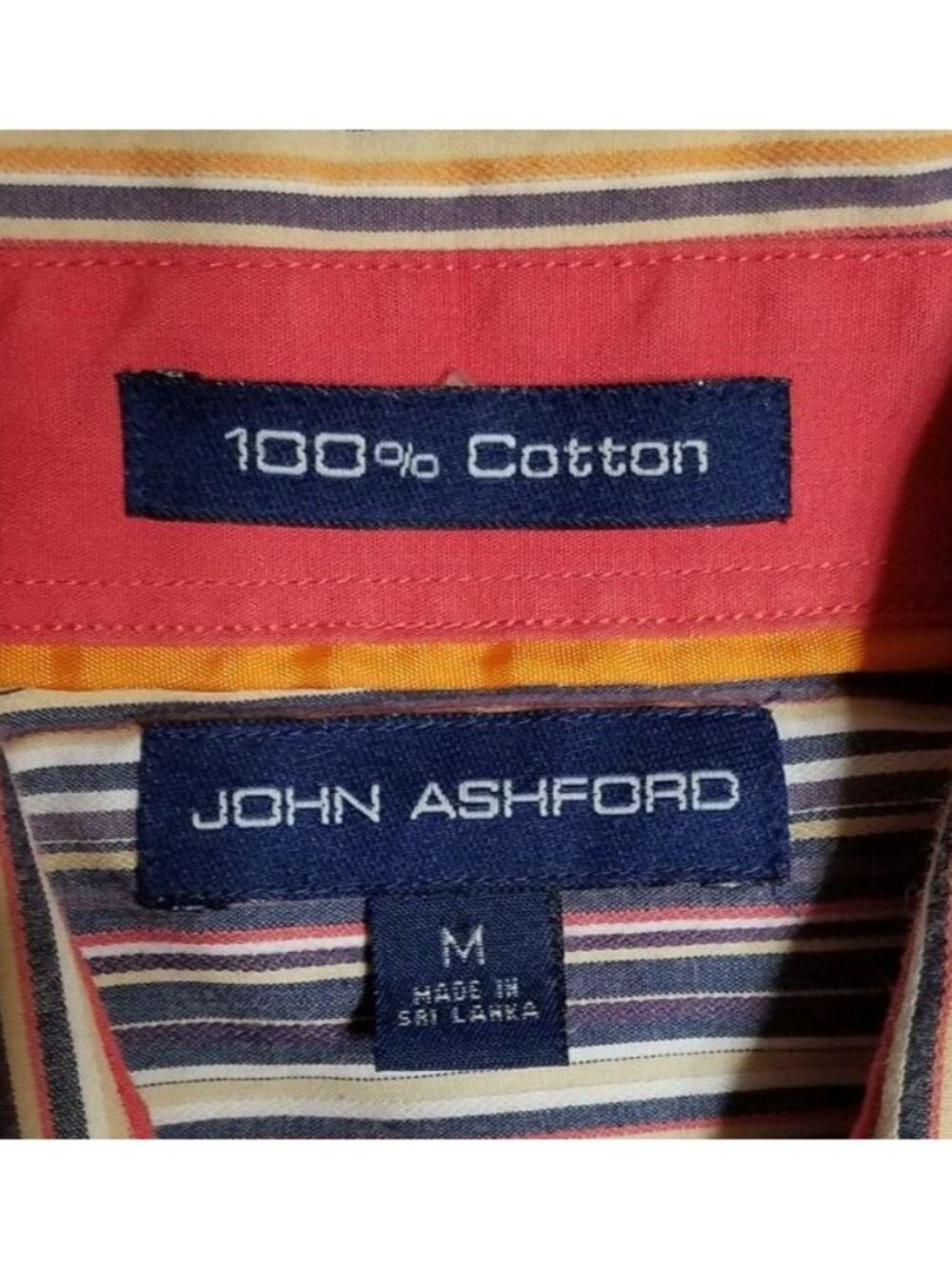 John Ashford Long Sleeve Button Up Business Casual Office Career Shirt Men's M - Picture 3 of 9